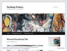 Tablet Screenshot of fatbodypolitics.com